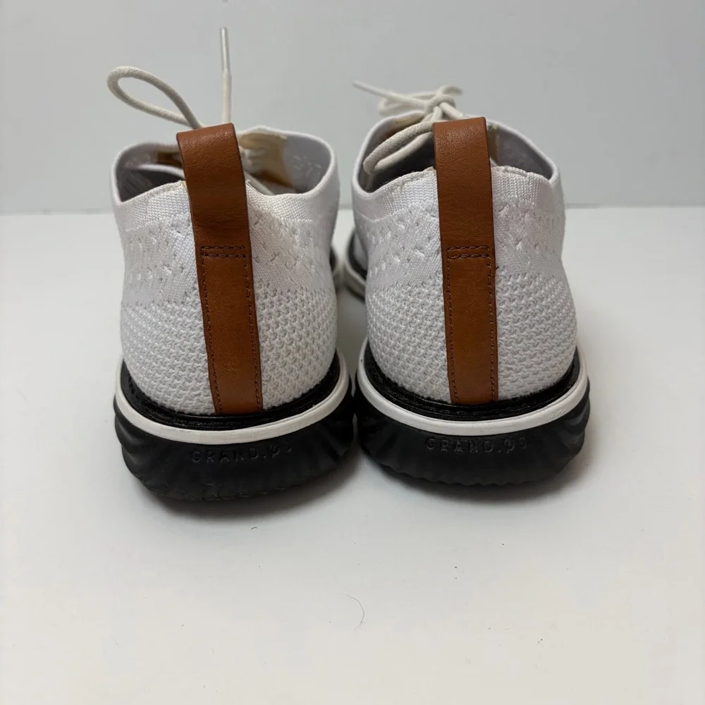 Cole Haan White Grand Evolution Stitchlite‎ Oxford Shoes Men's 8.5